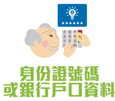 身份證號碼或銀行戶口資料